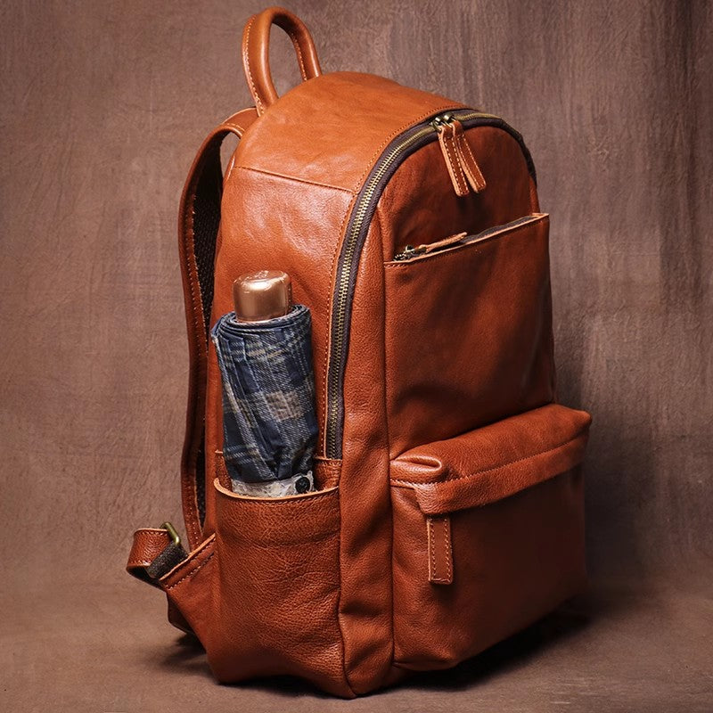 Custom Leather Backpack Rucksack, Personalized Leather Backpack, Daily Backpack Bag, Teacher Backpack, Leather Backpack Purse, Backpack for Laptop