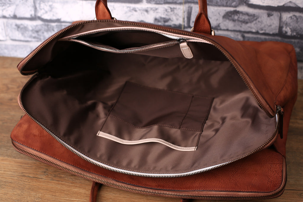 Leather Men's Portfolio, Men's Leather Briefcase, Laptop Bag, Leather Office Bag