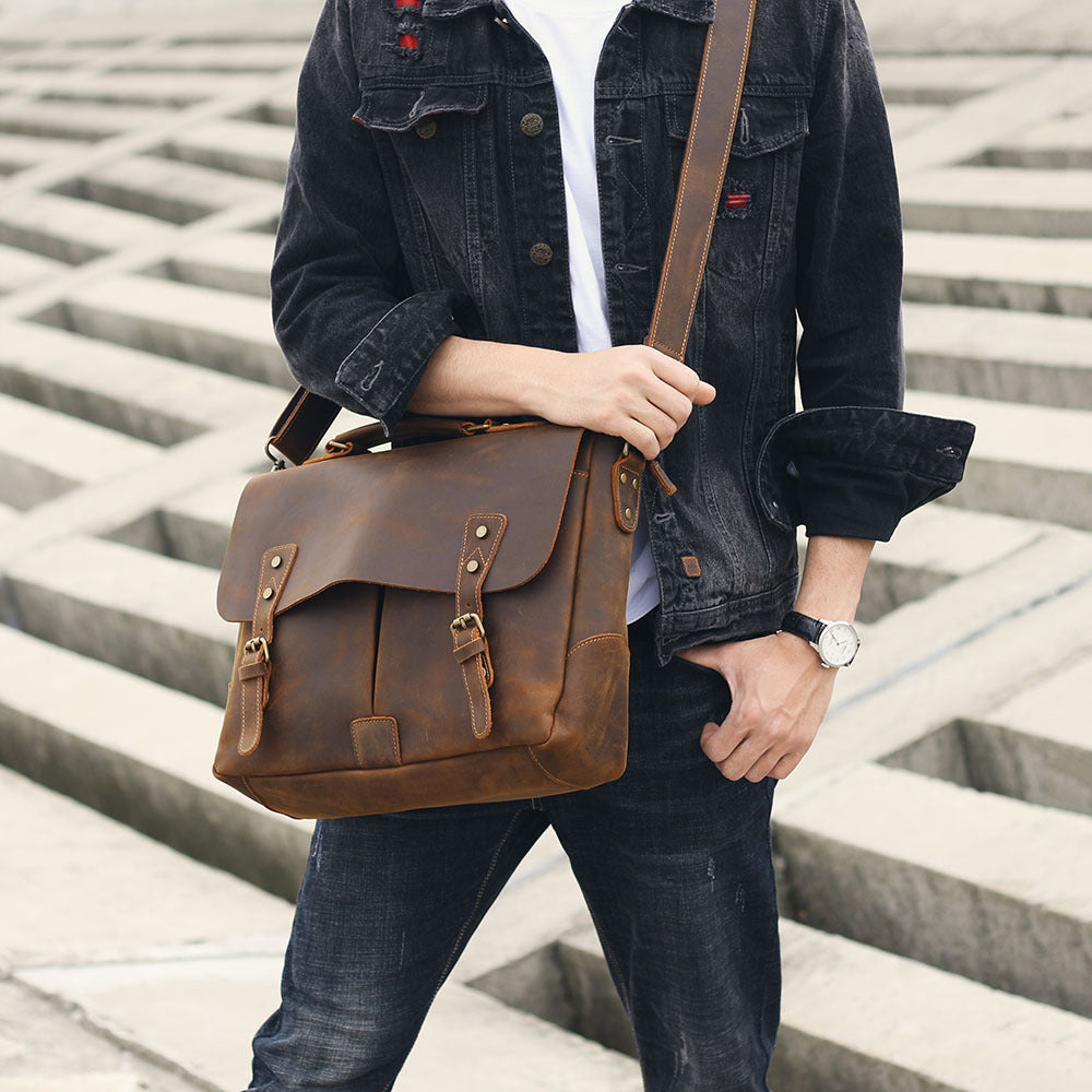 Buy Man Purse Crossbody Leather, Mens Shoulder Bag Leather Messenger Bag  For Men at .in