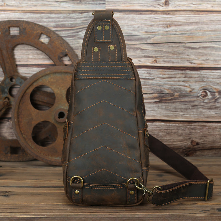 Men's Vintage Leather Sling Bag