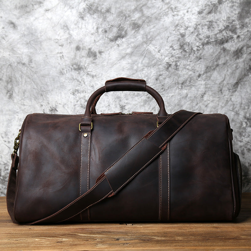 Zoom Full-Grain Leather Weekend Bag