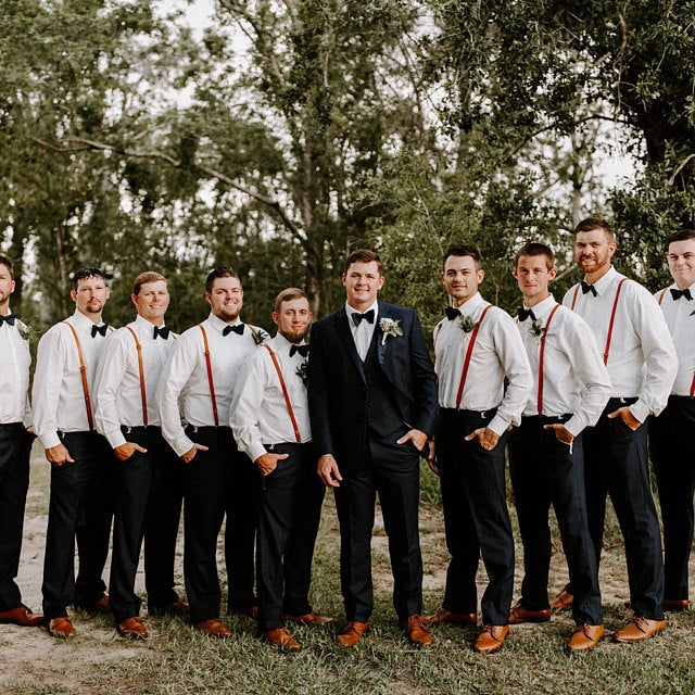 Beige Suspenders for Men, Button Suspenders, Wedding Suspenders