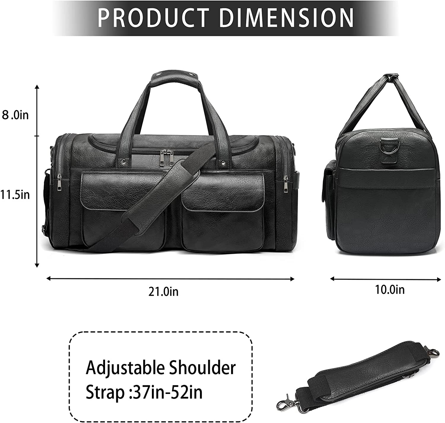 Travel Duffel Bag for Men, Large Carry on Duffle Bag for Traveling