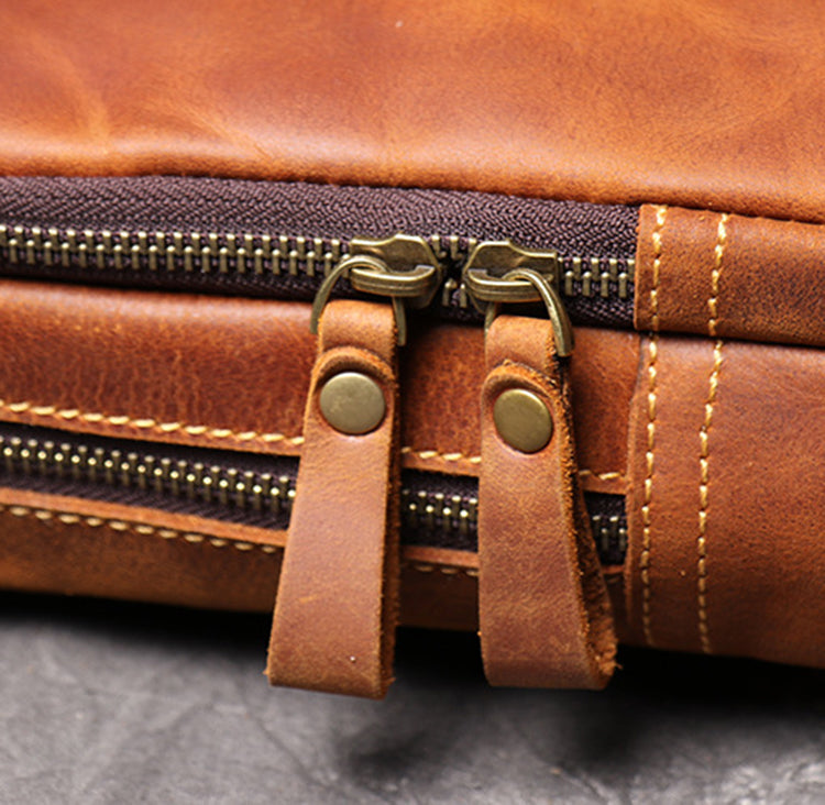 Men's Leather Chest Bag
