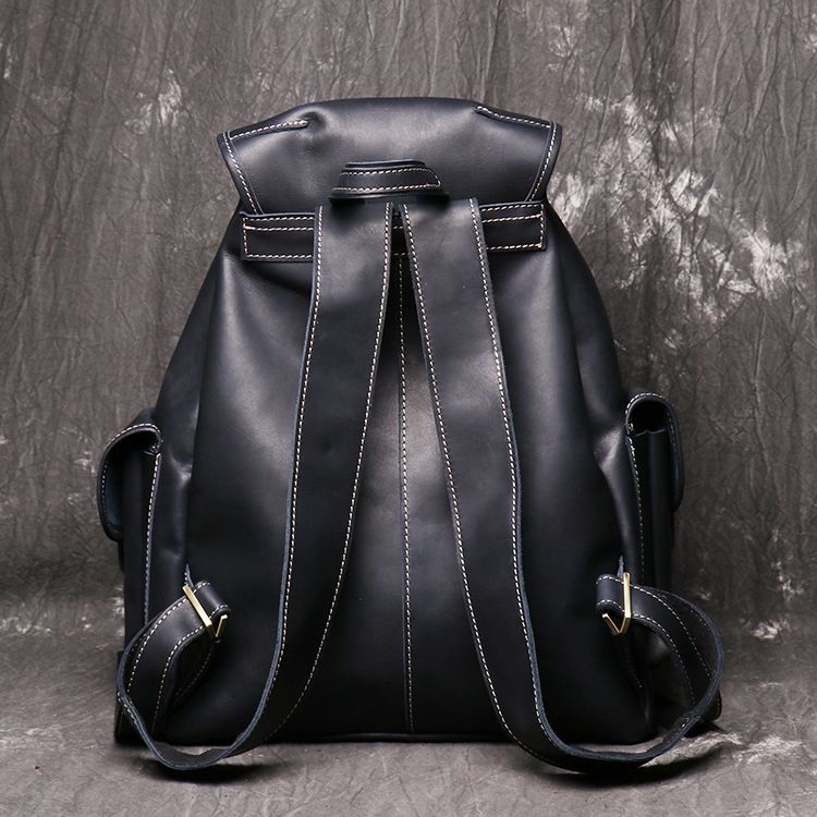Leather Drawstring Backpack, Women's Everyday Backpack