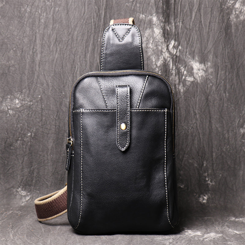 New Fashion Genuine Leather Shoulder Bags Men Leather Messenger