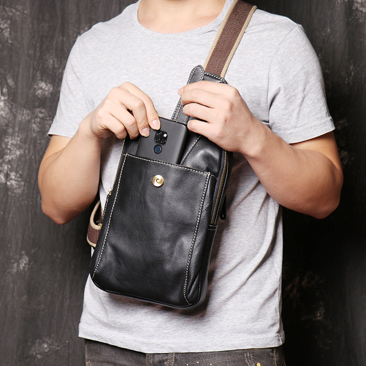 Grain leather shoulder bags, side bags, sling purses