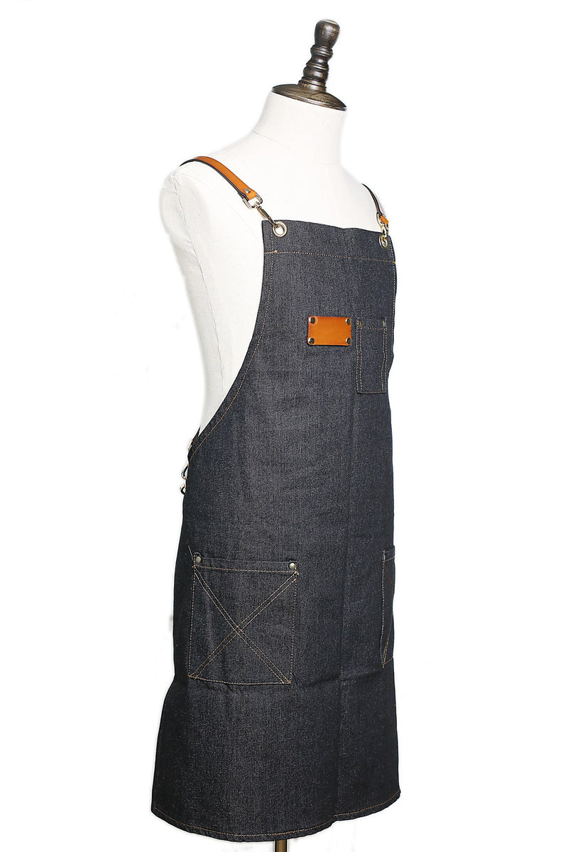 Waxed Canvas and Leather Apron Crafter Apron Barista's Apron Barbers A ...